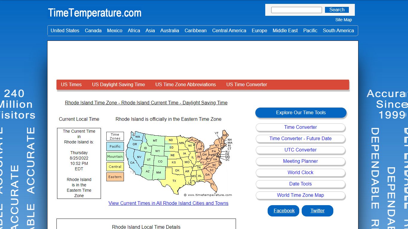 Rhode Island Time Zone